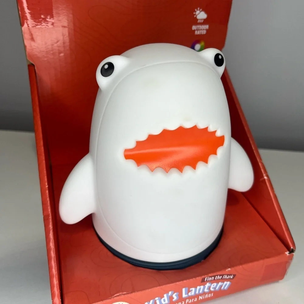 Shark Soft touch Kid's Light Lantern - White